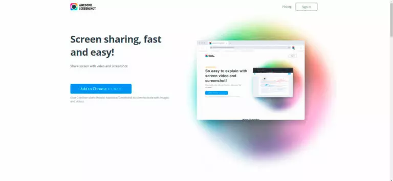 Awesome Screenshot экран Awesome Screenshot экран